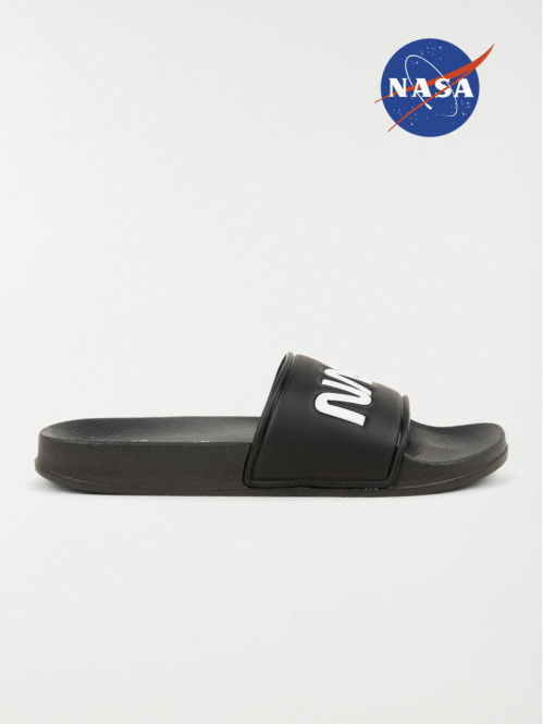 Claquettes NASA noires garçon (36-39)