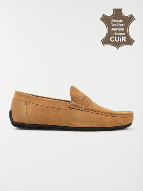 Mocassin beige homme (40-46)