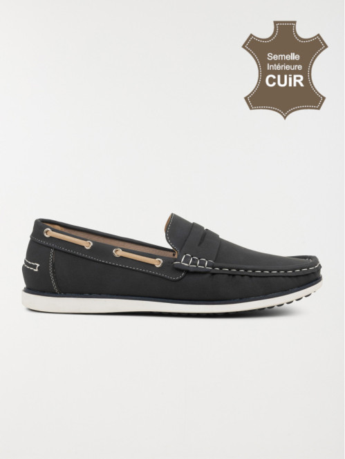 Mocassins navy blue homme...