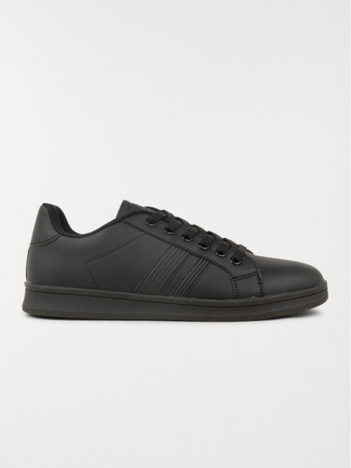 Baskets noires lacets homme...