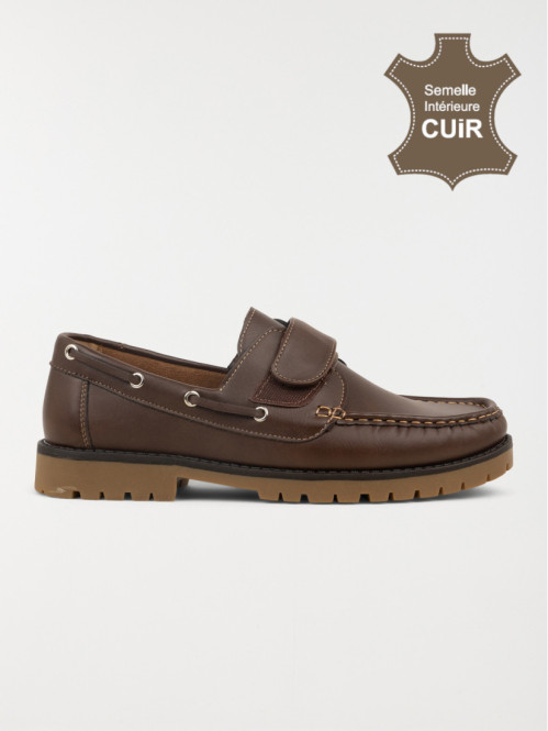 Chaussures bateaux homme marron (40-45)