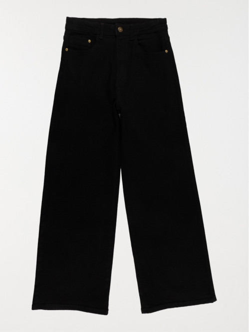 Jean wide leg noir fille...