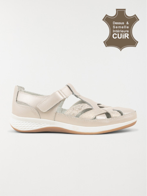 Ballerines confort champagne (37-42)