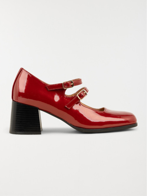 Escarpins vernis femme rouge (36-41)