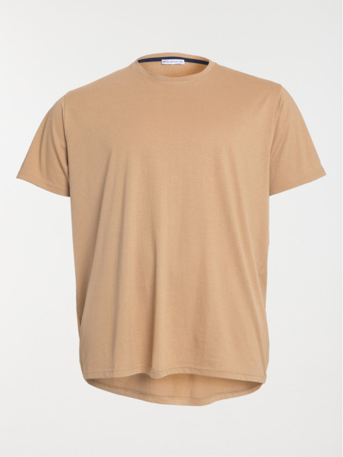 T-shirt fauve grande taille homme