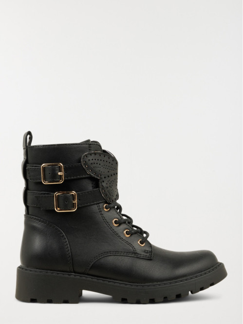 Bottines lacets noires...