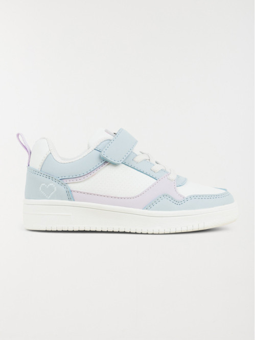 Baskets multicolores coeur fille (24-30)