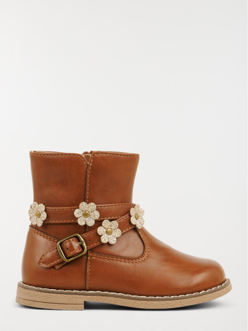 Bottines bride fleurs fille...