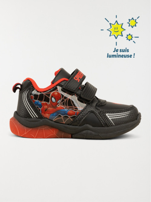 Baskets noires Spiderman garçon (24-30)