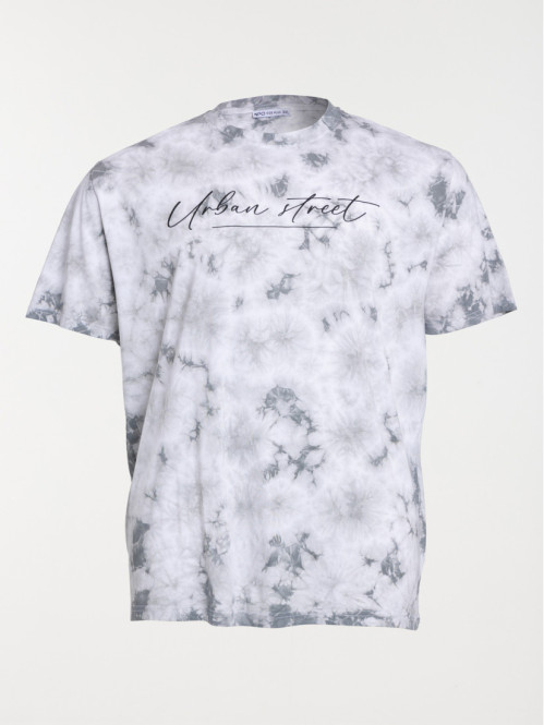 T-shirt tie and dye grande taille homme