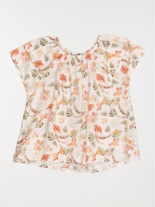 Blouse imprimé tropical...