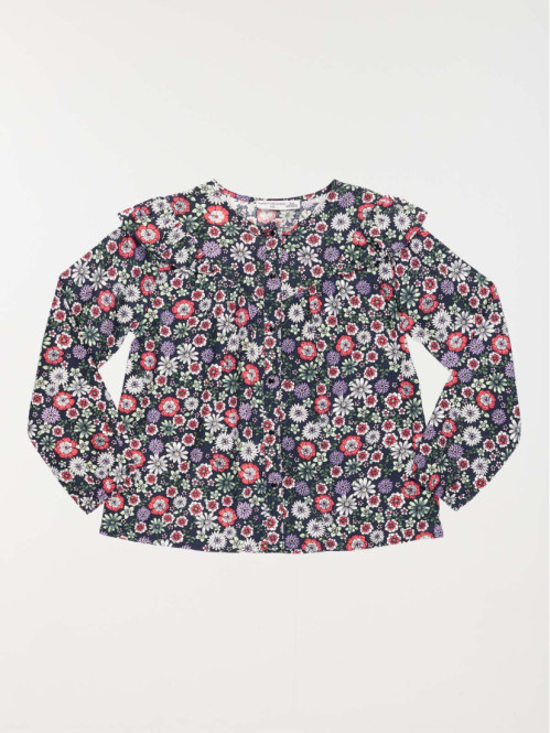 Blouse imprimé fleuri fille...