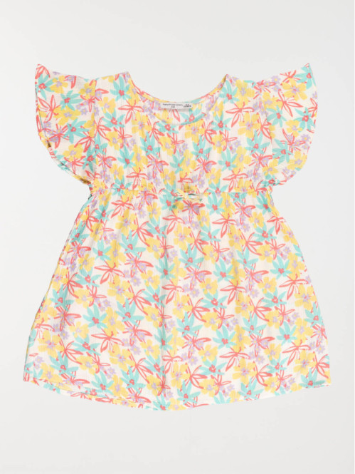 Robe imprimée tropicale fille (3-12A)