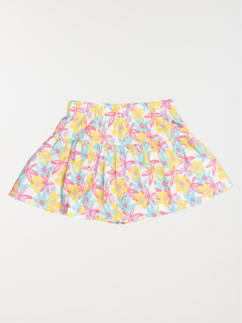 Jupe short motif tropical...