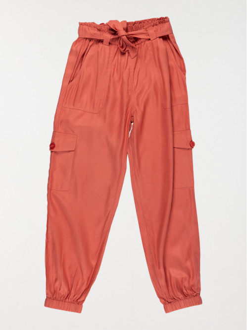 Pantalon cargo fluide fille...