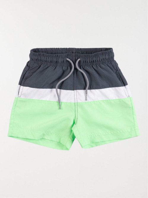 Short de bain tricolore garçon (3-12A)