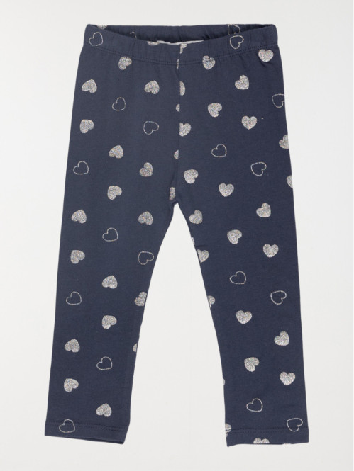 Legging imprimé coeur fille (3-36M)