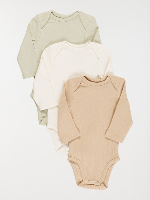 Lot de 3 bodies unis garçon (3-24M)