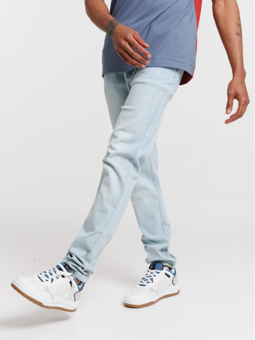 Jean slim bleached homme