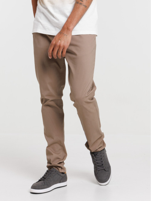 Pantalon slim mocca latte...