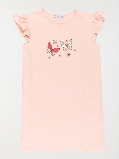 Chemise de nuit papillons fille (3-12A)