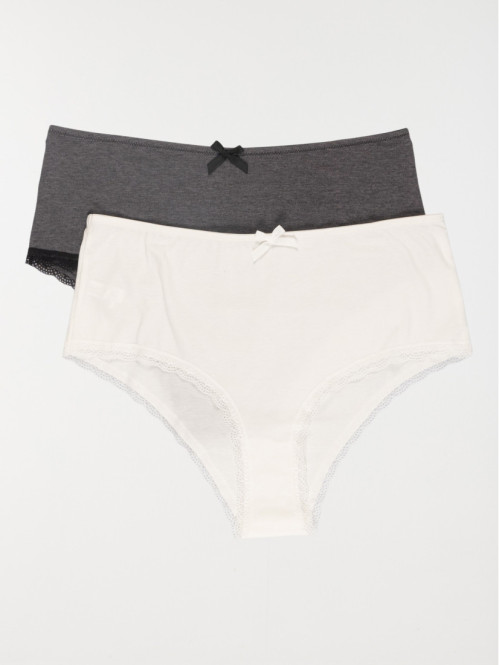 Lot de 2 shorties femme (46-54)