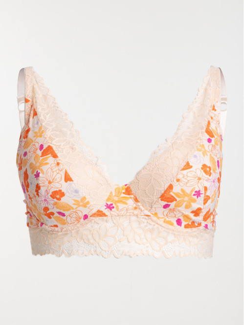 Soutien-gorge fleuri femme...