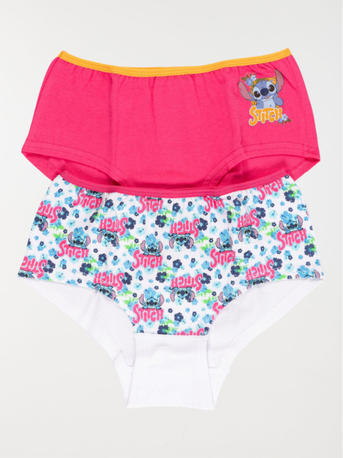 Lot de 2 boxers STITCH fille