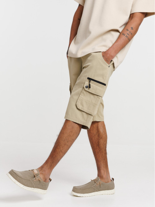 Short cargo coloris acide homme