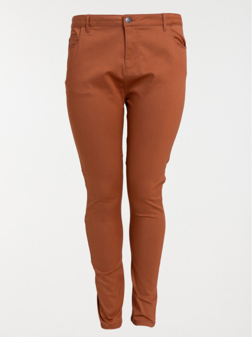 Pantalon ocre rougi grande taille femme