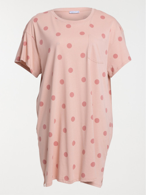 Chemise de nuit à pois...