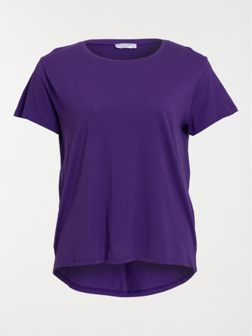 T-shirt ultra violet grande taille femme