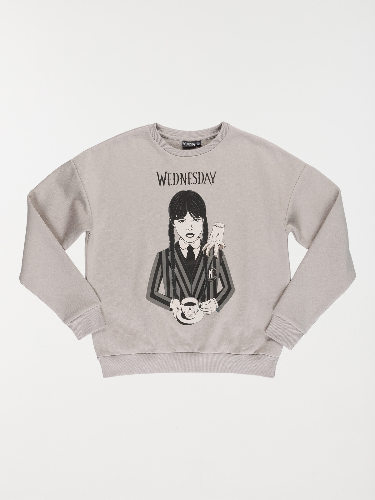 Sweat Mercredi gris fille (XXS-M)