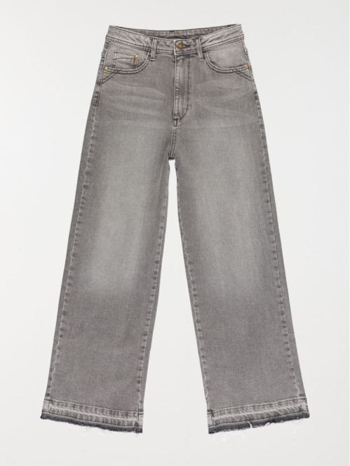 Jean wide leg gris fille...