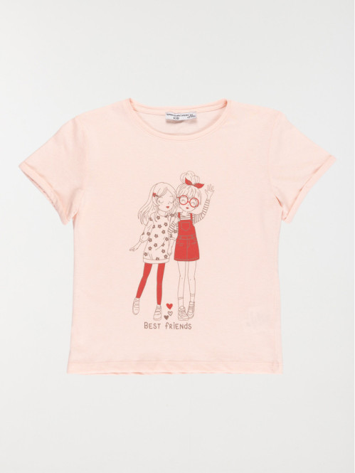 Tee-shirt meilleures amies fille (3-12A)