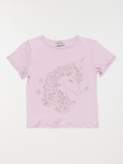 Tee-shirt licorne fille (3-12A)