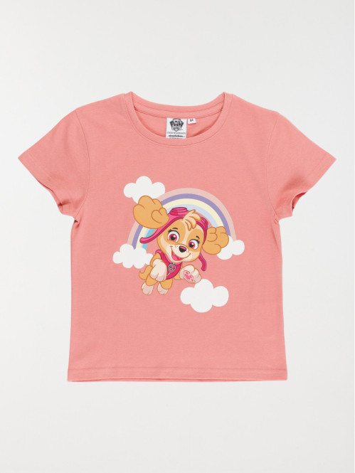 T-shirt rose foncé Stella fille (3-10A)