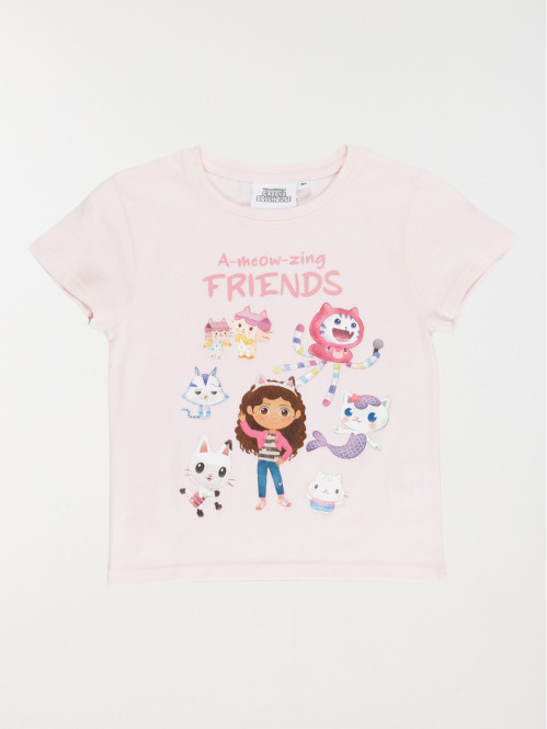 T-shirt Gabby's dollhouse fille (3-12A)