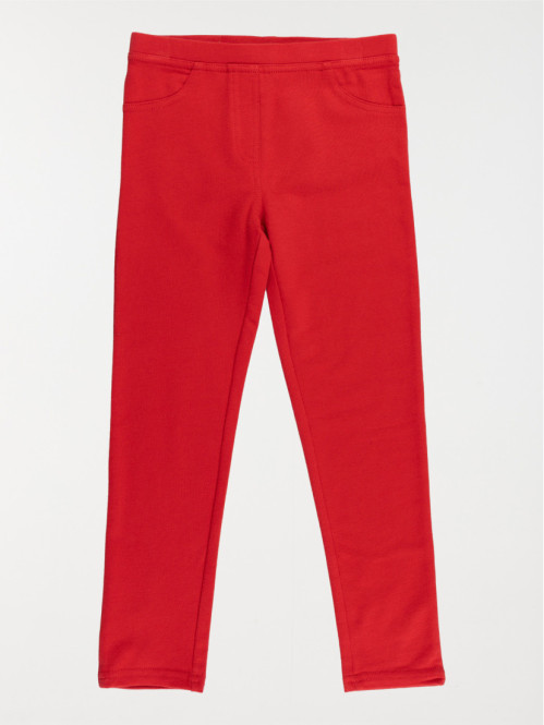 Jegging red US fille (3-12A)