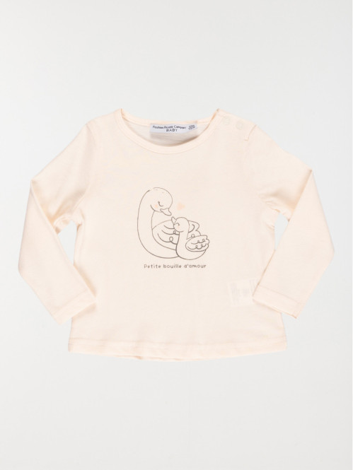 Tee-shirt motifs cygnes fille (3-36M)