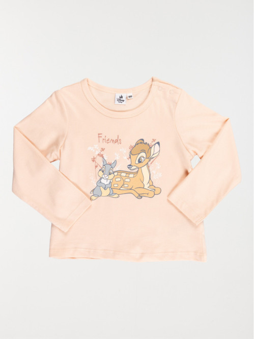 T-shirt Bambi et Panpan fille (3-36M)