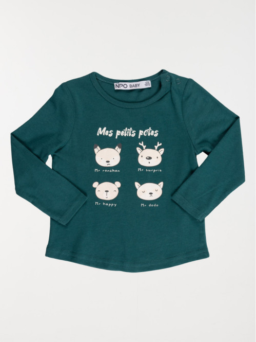 T-shirt mes petits potes garçon (3-36M)