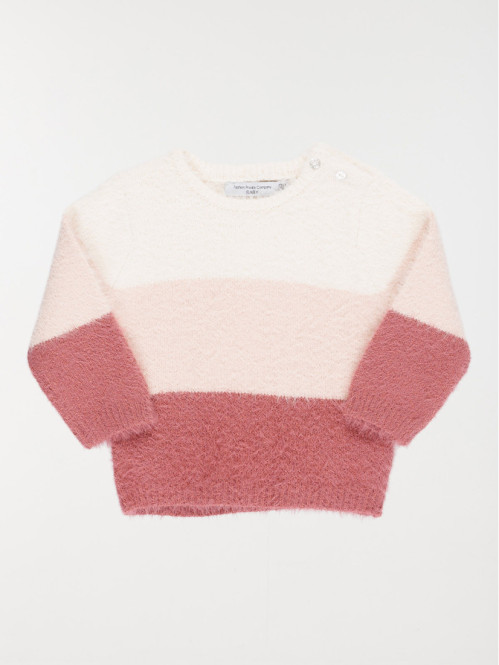 Pull tricolore fille (3-36M)