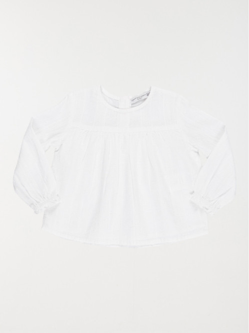 Blouse blanche fille (3-36M)