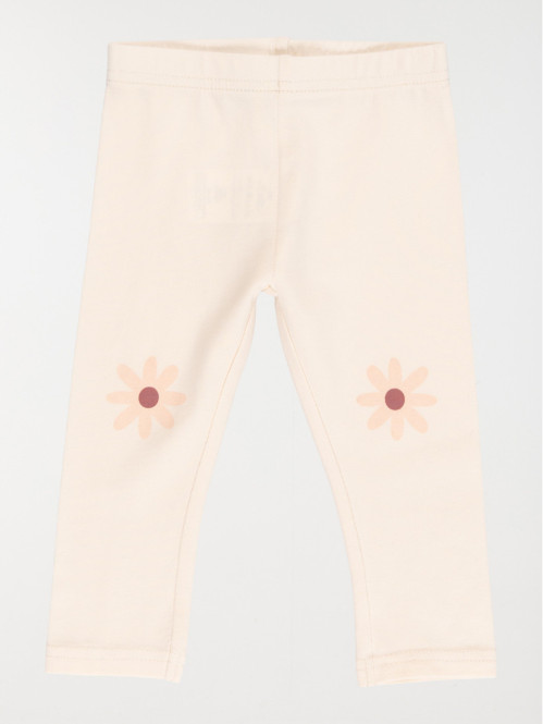 Legging avec fleur genoux fille (3-36M)