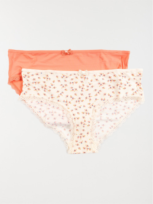 Lot de 2 shorties blush...