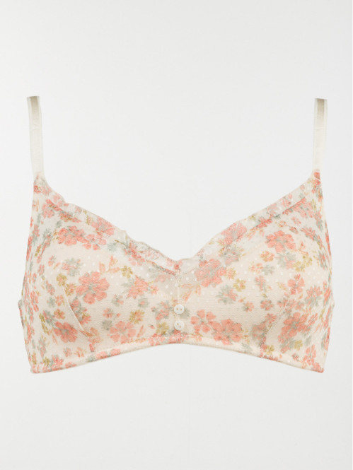 Soutien-gorge triangle fleuri (85A-95E)