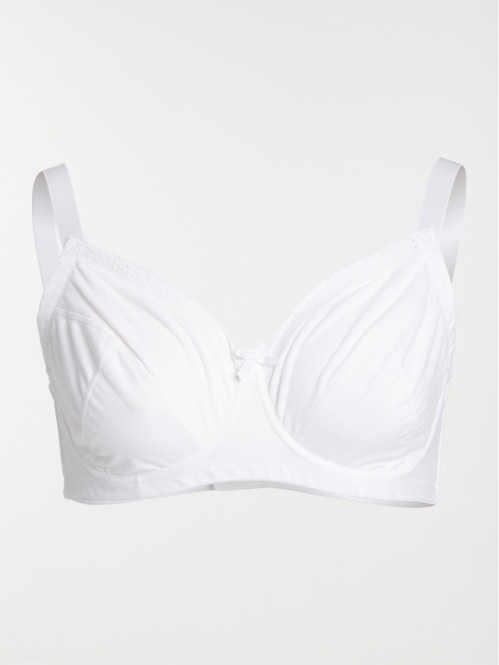 Soutien-gorge blanc femme (100D-110F)