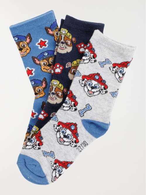 Lot chaussettes garçon Pat'Patrouille