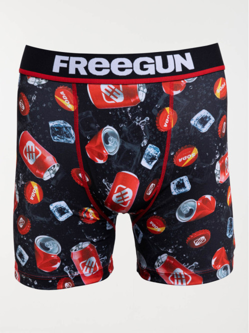 Boxer FREEGUN canettes homme